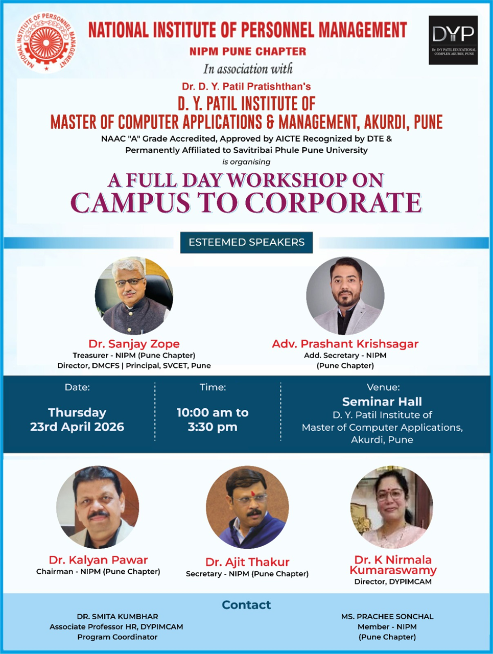 A Full Day Workshop on Campus to Corporate.